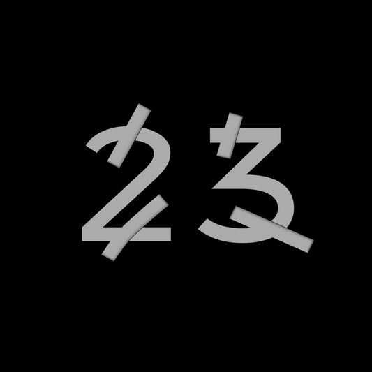 Minimalist Number 23 Design – Modern Digital Download