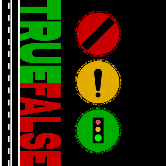 Driver's license - Design, Green, Yellow, Red.